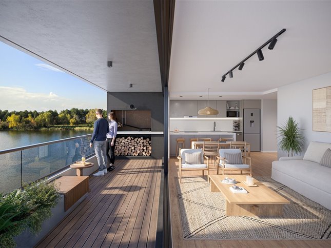 Apartamento de 2 dormitorios en parque de carrasco