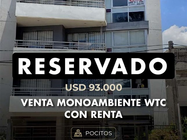 VENTA MONOAMBIENTE WTC - CON RENTA