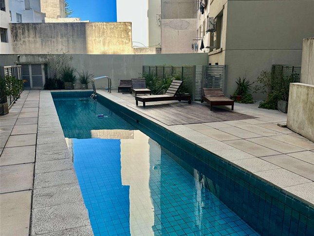 Amoblado nuevo vista piscina alquiler 2 dorm 2 baños