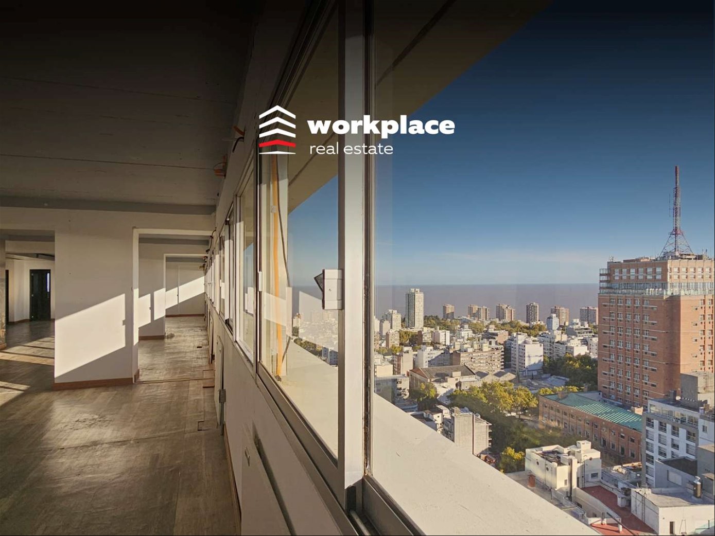 ALQUILER - OFICINA CORDON, 18 DE JULIO - EDIFICIO CORPORATIVO PRIMER NIVEL - VISTA PANORAMICA UNICA EN MONTEVIDEO