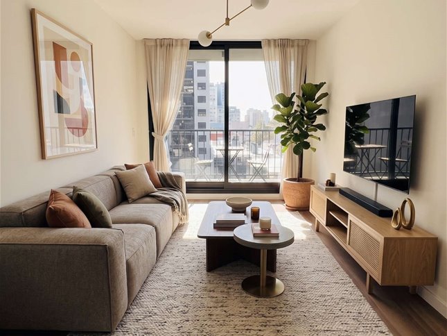 Alquiler de apartamento a estrenar de 1 dormitorio en Cordón