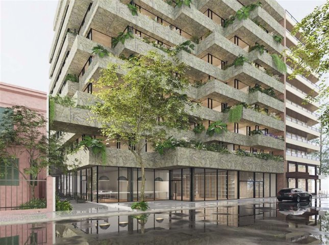 Oficina contemporánea con 112 m² totales