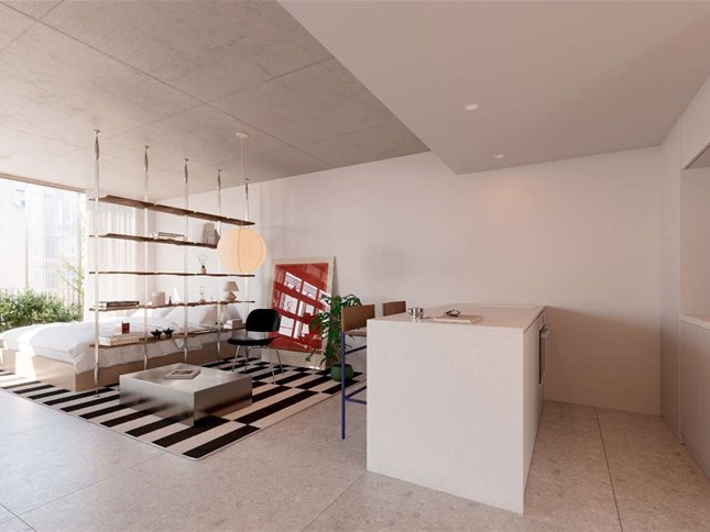 MIRLO Studio con terraza en piso 10