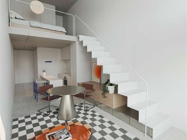MIRLO Loft de 1 dormitorio en suite