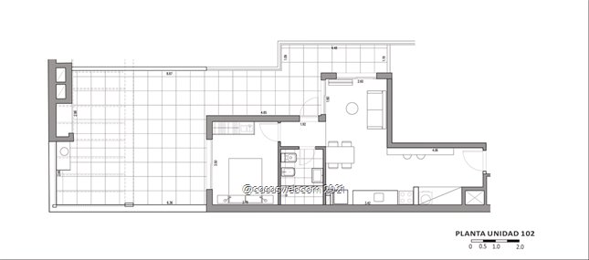 APARTAMENTO DE 1 DORMITORIO  CON PATIO A ESTRENAR - foto 3
