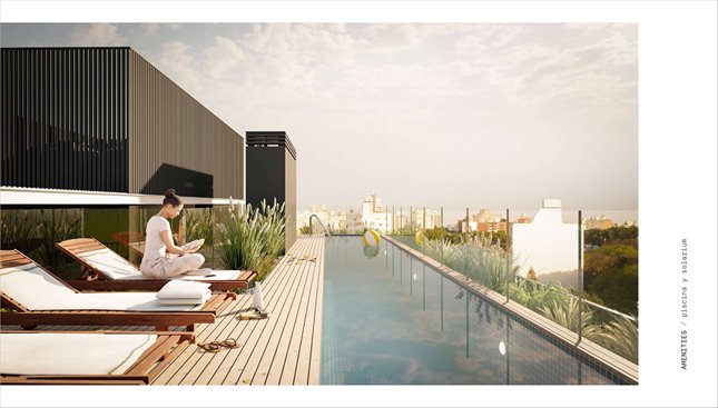 PUNTA CARRETAS Pre Venta apartamento Penthouse Piso 10 de 1 Dormitorio, terrazas al frente y contrafrente, vistas despejadas, barbacoa, piscina - Entrega: Abril 2027 - foto 2