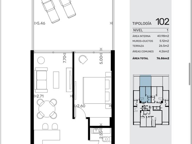 Estrene dic 2026 1 DORM PATIO 77 M2 - foto 2