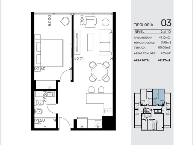 Estrene dic 2026 1 DORM  49 M2 - foto 2