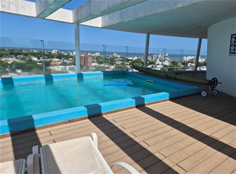 Alquiler Malvin Monoambiente con piscinas y servicios