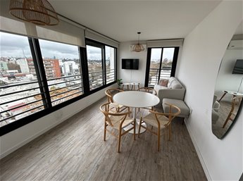 Alquiler apartamento pocitos 1 dormitorio y garaje Prox WTC equipado!!