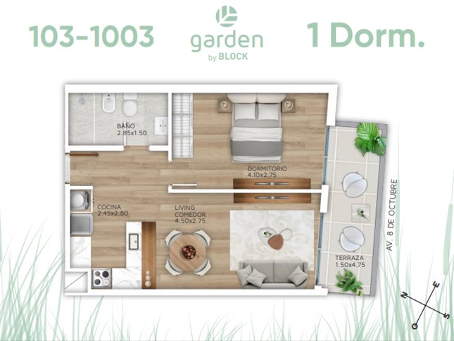 Venta apartamento de 1 dormitorio en La Blanqueada - foto 2