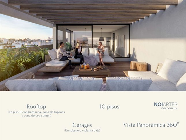 CENTRO Venta Apartamento 1 Dormitorio y medio al frente con terrazas, Barbacoa con parrillero, Cowork, Beneficios fiscales por Ley de vivienda promovida, Entrega: Abril 2026 - foto 3