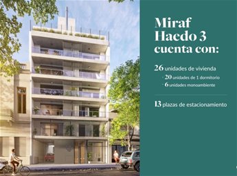Venta de apartamento monoambiente en Cordón