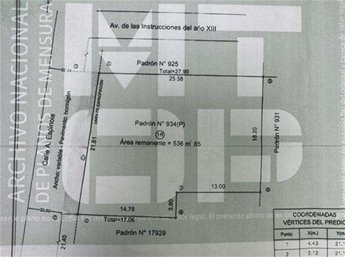 Excepcional Terreno en Venta en pleno centro de Las Piedras
