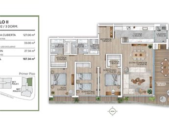 Apartamento en Venta de 2 dormitorios - Carrasco Ref: 6017