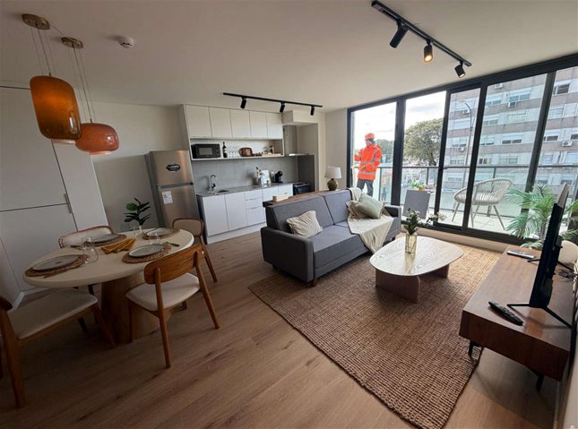 LA BLANQUEADA Pre Venta Apartamento 1 Dormitorio Piso 3 al frente con terrazas, muy luminoso, vistas despejadas, Barbacoa con parrillero, Beneficios fiscales por Ley de Vivienda Promovida - foto 2