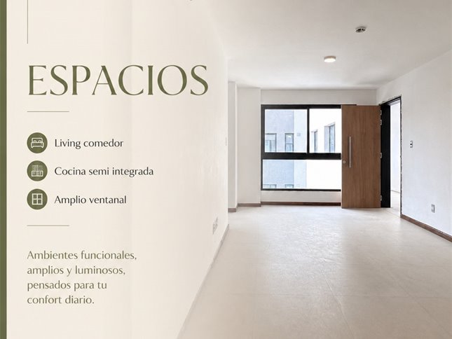 Apartamento 1 Dormitorio a estrenar  La Blanqueada  al frente con Terraza vivienda promovida - foto 4
