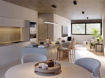 Apartamento de 2 dormitorios con patio y terraza