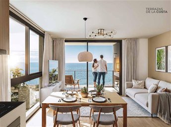 LAGOMAR Pre Venta Apartamento 2 Dormitorios, primera línea de la Rambla con vista al mar, AMENITIES: Piscina, Barbacoa con parrillero, Beneficios fiscales Ley vivienda promovida
