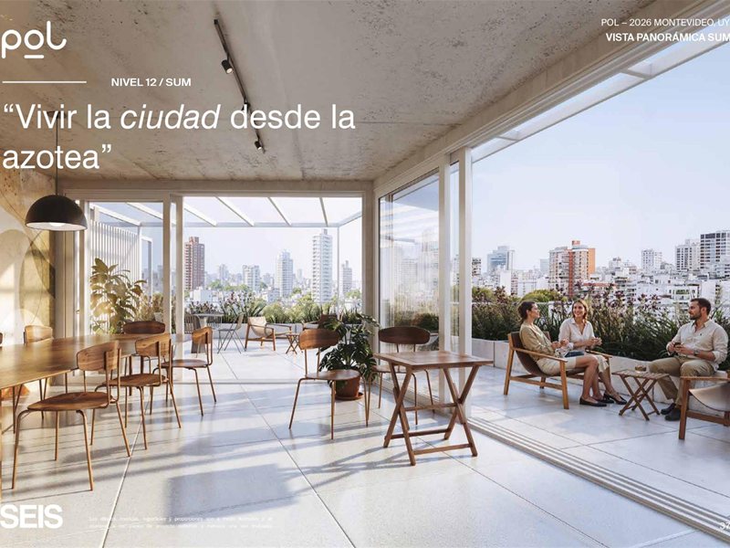 PARQUE RODO Venta Apartamento 1 Dormitorio, terrazas, vistas despejadas, muy luminoso, finas terminaciones, AMENITIES: Barbacoa con Parrillero, Cowork, Laundry - foto 3