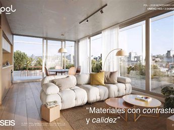 PARQUE RODO Venta Apartamento 1 Dormitorio, terrazas, vistas despejadas, muy luminoso, finas terminaciones, AMENITIES: Barbacoa con Parrillero, Cowork, Laundry