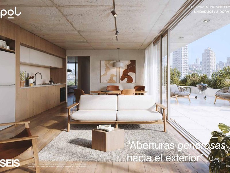 PARQUE RODO Venta Apartamento 1 Dormitorio, amplias terrazas, vistas despejadas, muy luminoso, finas terminaciones, AMENITIES: Barbacoa con Parrillero, Cowork, Laundry - foto 3