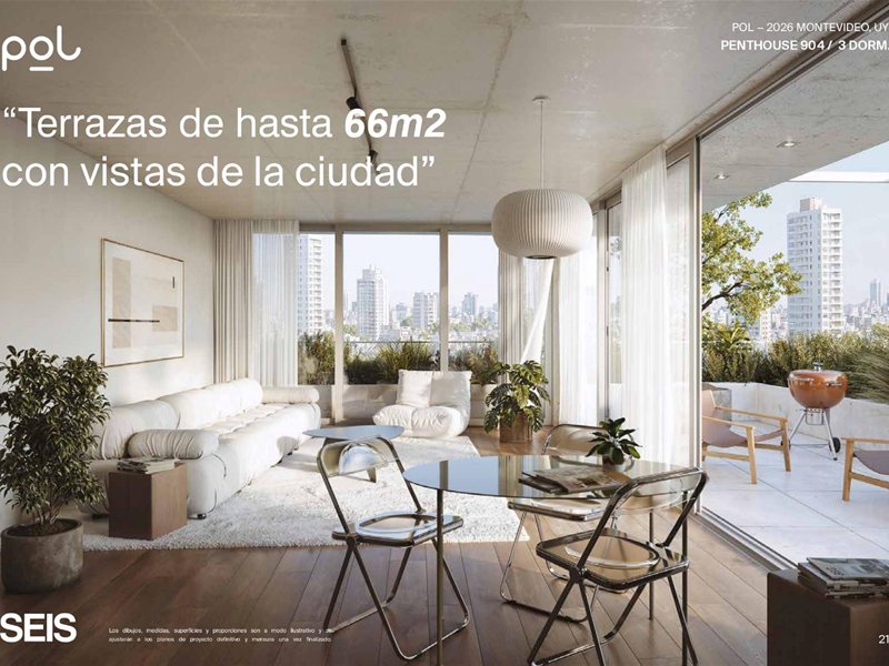 PARQUE RODO Venta Apartamento Monoambiente, terrazas, vistas despejadas, muy luminoso, finas terminaciones, AMENITIES: Barbacoa con Parrillero, Cowork, Laundry - foto 1