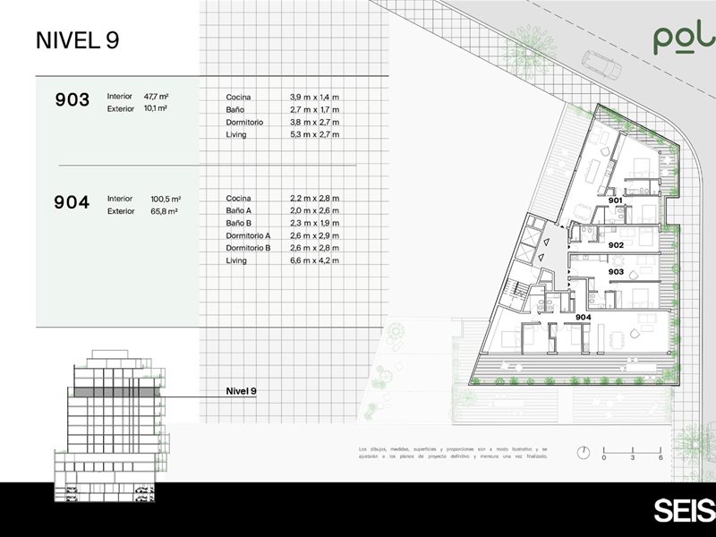 PARQUE RODO Venta Apartamento magnífico Penthouse 3 Dormitorios, terraza de 70m2, vistas despejadas, muy luminoso, finas terminaciones, AMENITIES: Barbacoa con Parrillero, Cowork - foto 2