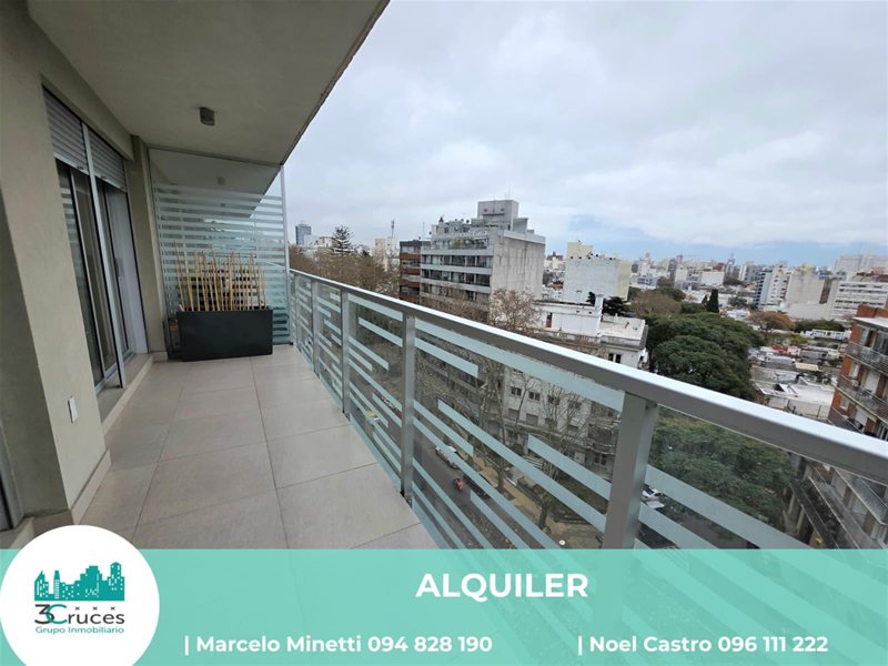 ALQUILER! ESPECTACULAR UNIDAD DE 1 DORM EN NOVENO PISO AL FTE! TERRAZA HACIA AV BRASIL! EDIFICIO C/PISCINA Y BARBACOA! GARAGE EXCLUSIVO! POCITOS! - foto 1