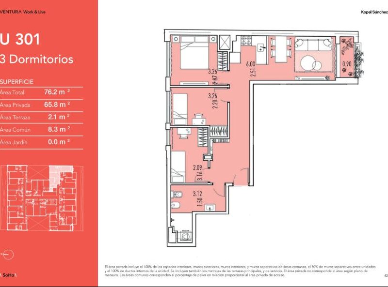 Venta Apartamento 3 dorm. a estrenar en Palermo  | Vivienda Promovida |  Entrega inmediata | USD 229.900 - foto 3