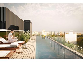 PUNTA CARRETAS Pre Venta Apartamento Monoambiente Piso 5, terrazas, vistas despejadas, AMENITIES: Barbacoa con parrillero, Piscina, Cowork, Laundry, Entrega: Abril 2027