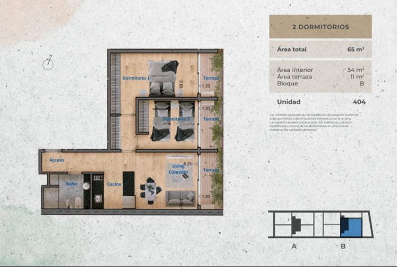 Venta apartamento de 2 dormitorios en Pocitos - foto 3