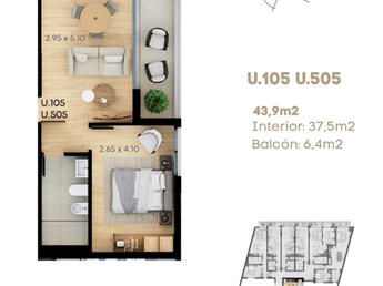 APARTAMENTOS 1 DORMITORIO EN POZO - LA BLANQUEADA - foto 5