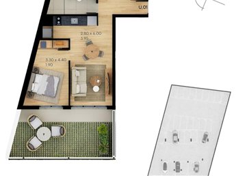 APARTAMENTOS 1 DORMITORIO EN POZO - LA BLANQUEADA - foto 7