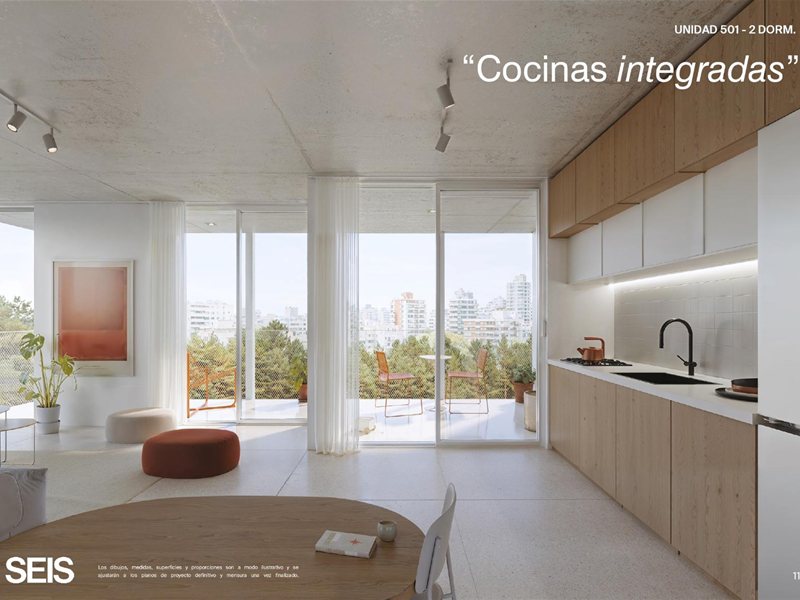 PARQUE RODO Venta Apartamento 1 Dormitorio Piso 4 a metros de la Rambla, con amplias terrazas, finas terminaciones, muy luminoso, vistas despejadas - foto 4