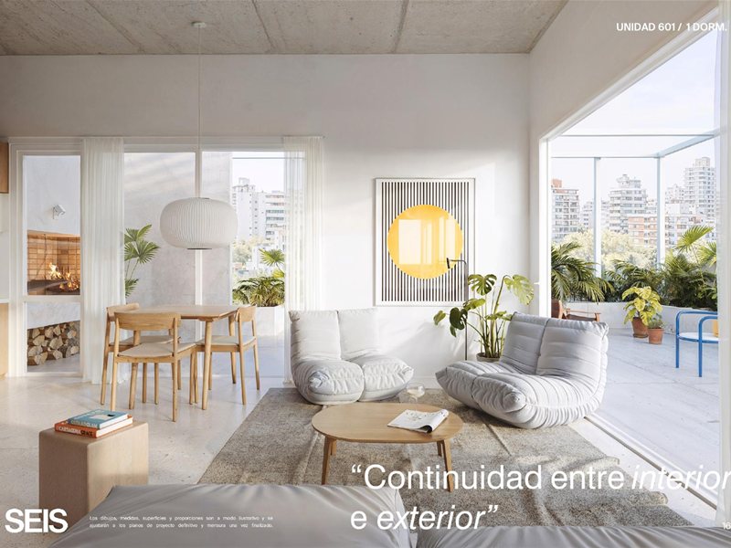 PARQUE RODO Venta Apartamento 1 Dormitorio a pocos metros de la Rambla, amplias terrazas, finas terminaciones muy luminoso, vistas despejadas - foto 3
