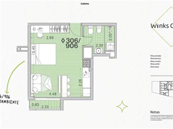 Monoambiente en alquiler | Piso 4 | Winks Gaboto - foto 6