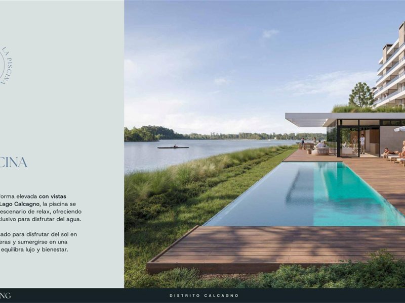 LAGOS DE CARRASCO Grou ROWING Pre Venta Apartamento 1 Dormitorio, en 2do piso con Frente al Lago, amplias terrazas, AMENITIES: Piscina, Barbacoa con Parrillero, Gimnasio, Beneficios fiscales - foto 2