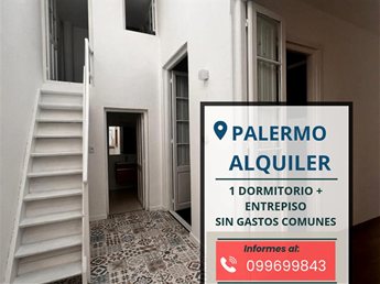 Apartamento por corredor, 1 dormitorio y entrepiso. Acceso a azotea. · Photo 1