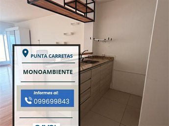 ALQUILER PUNTA CARRETAS - MONOAMBIENTE CON PATIO