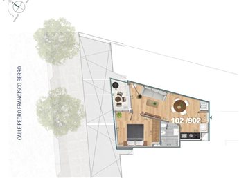 Apartamentos de 1 dormitorio a pasos de la Rambla, frente, orientación norte, obra tradicional, financiación bancaria - foto 5