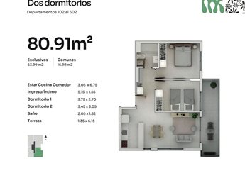 Apartamento en Punta del Este - California Park