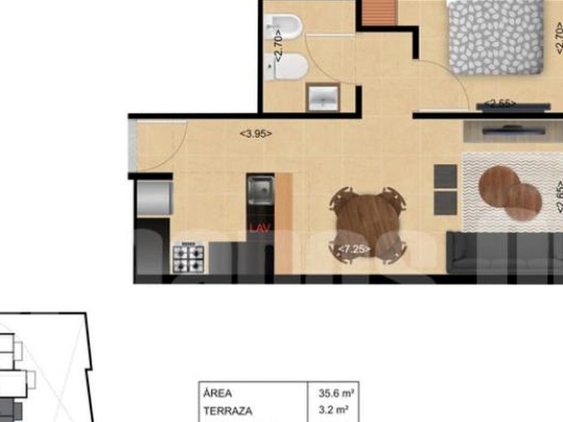 Apartamento de 1 dormitorio - La Blanqueada - Ref. 6278 - foto 3