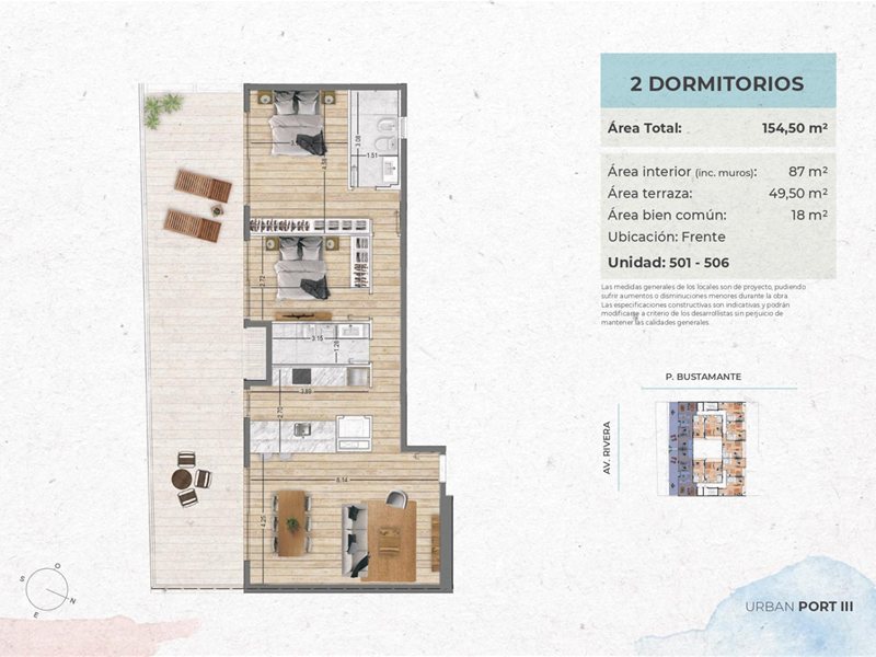 Venta Desarrollo Apartamento Buceo 2 Dormitorios - foto 2