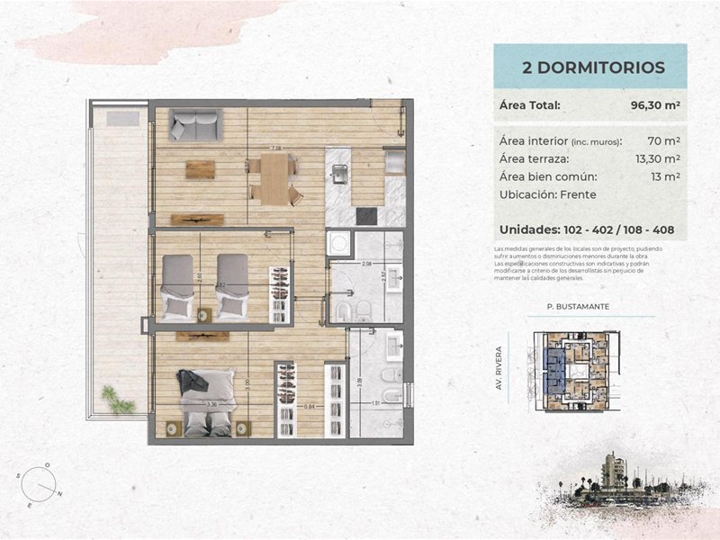 Venta Desarrollo Apartamento Buceo 2 Dormitorios - foto 3