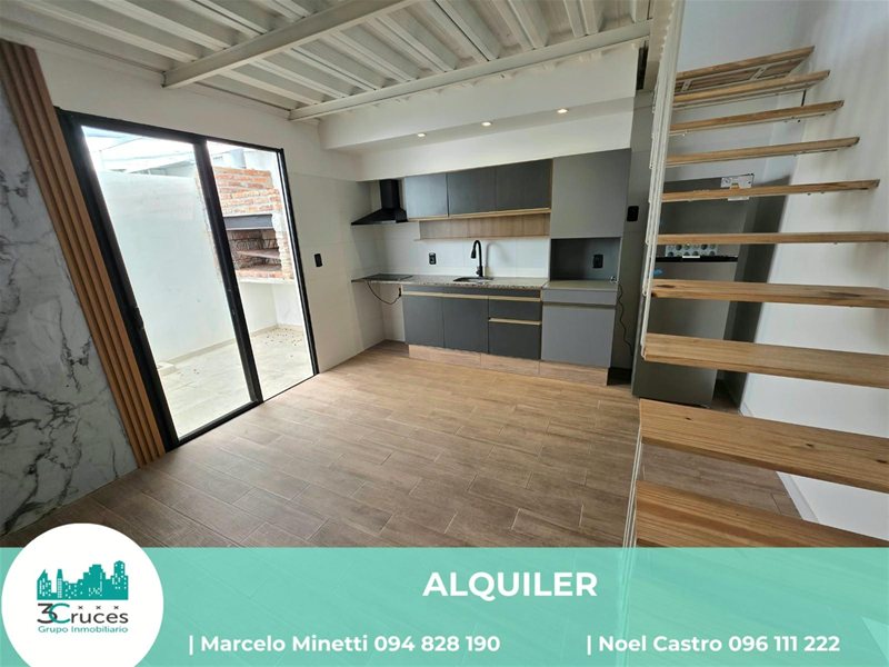 ALQUILA! MODERNO DUPLEX DE 1 DORMITORIO! PATIO EXCLUSIVO CON PARRILLERO! BAJOS GS CS! AGUADA! - foto 1