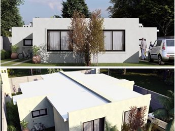 Estrená en Solymar Norte | Casas de 2 dormitorios con fondo y parrillero